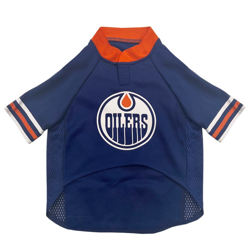 Pets First NHL Edmonton Oilers Jersey for Dogs & Cats, Large. - Let Your Pet Be A Real NHL Fan! - Image 2